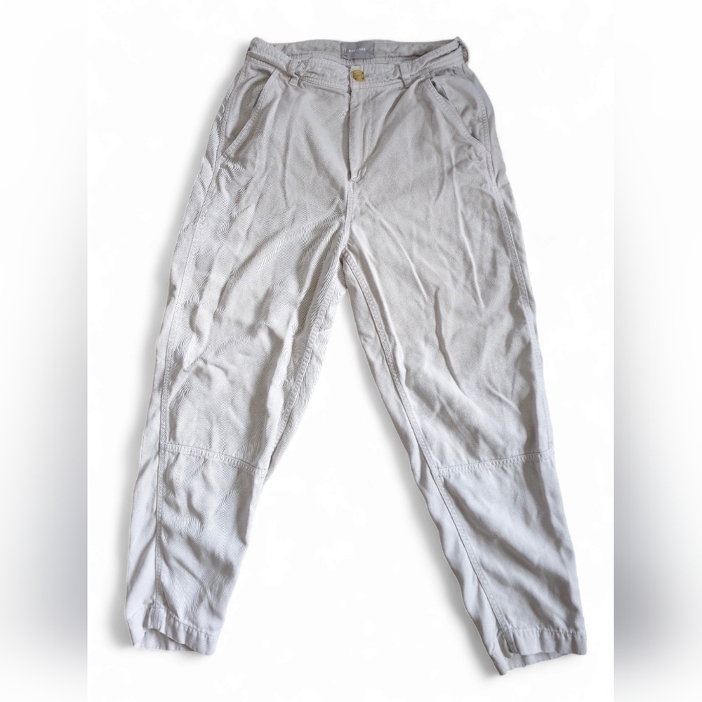 Everlane Womens Gray Cream Loose Pants [4]